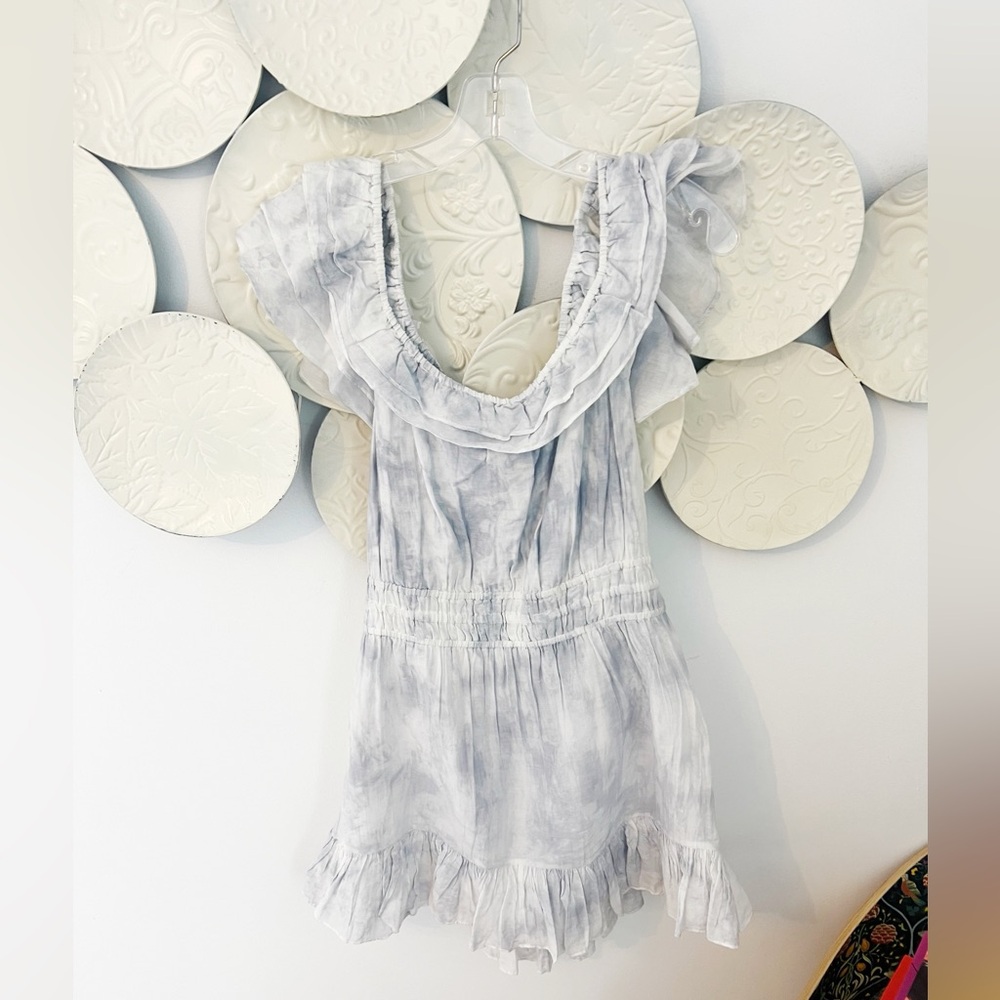 Large  LoveShakeFancy Silk Blend Ruffle Dress - Picture 4 of 7